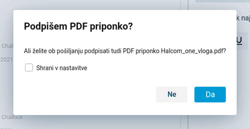 Podpisovanje pripetih PDF dokumentov 1