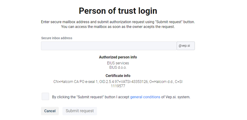 Adding a person of trust 2 person of trust 2