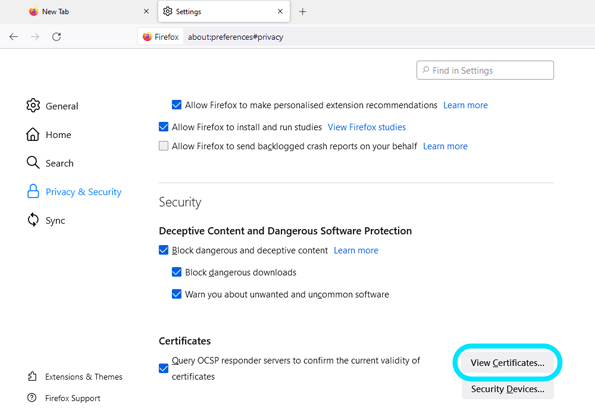 import certificate to windows 2